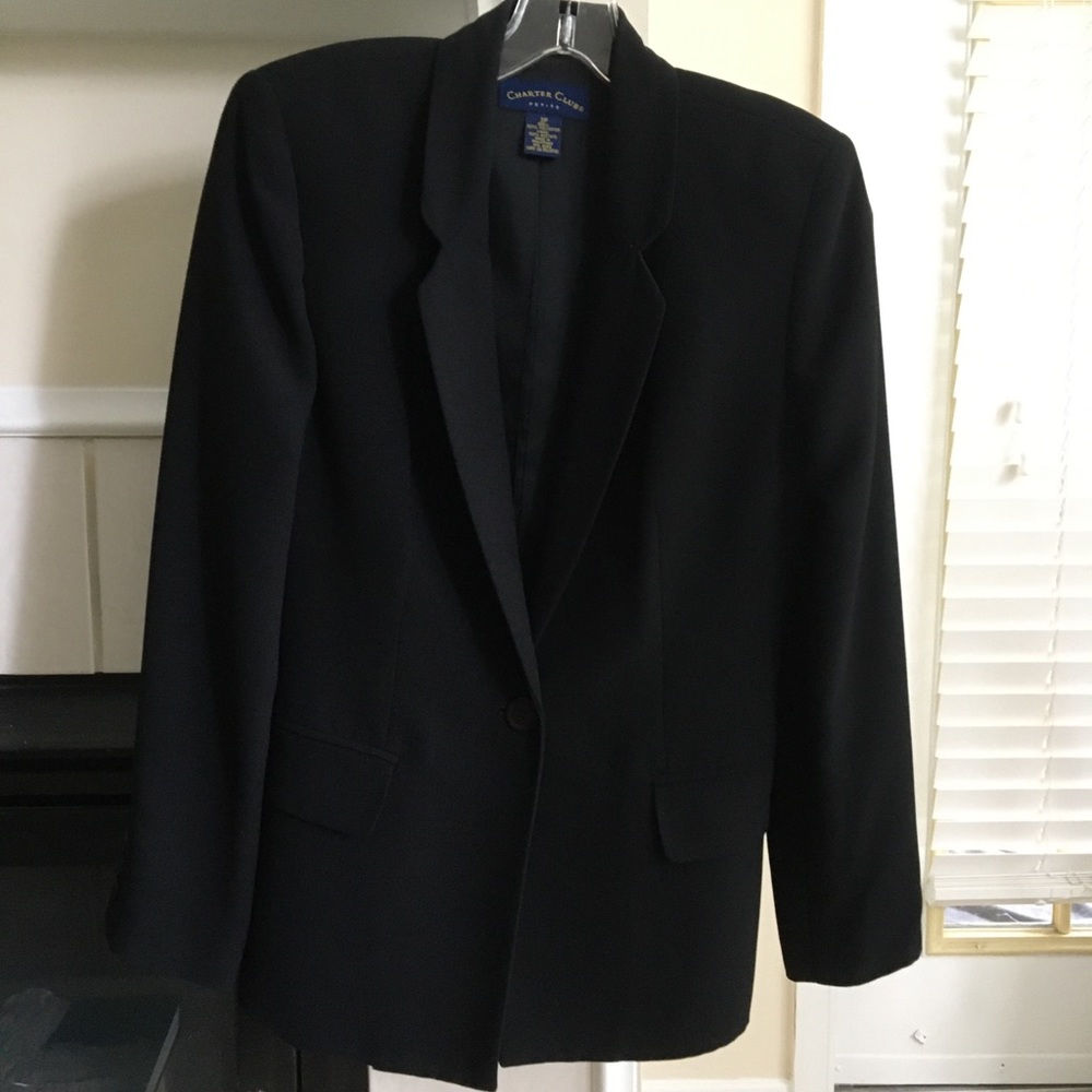 Black suit jacket